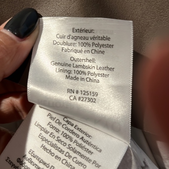 Soia & Kyo Genuine Lambskin Leather Jacket - Picture 5 of 6